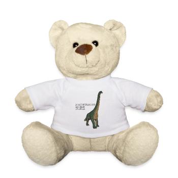 Realistische Zeichnung des Brachiosaurus - Teddy - Weiß - Vorne