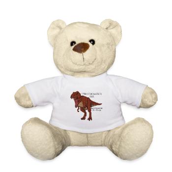 Realistische Zeichnung des Tyrannosaurus Rex - Teddy - Weiß - Vorne