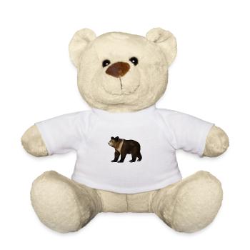 Dessin d’un ours tibétain - Nounours - blanc - Devant