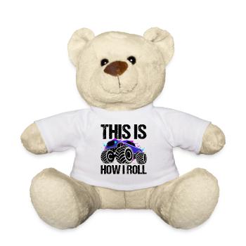 Rollender Monstertruck Abenteuer Drang - Teddy - Weiß - Vorne
