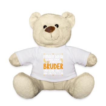 Finger weg ich habe einen verrückten Bruder - Teddy - Weiß - Vorne