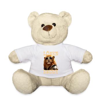 Lion Papa Papa Papa Fête des Pères Père Sauvage Lion - Nounours - blanc - Devant