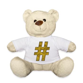Hashtag Gold - Teddy - Weiß - Vorne