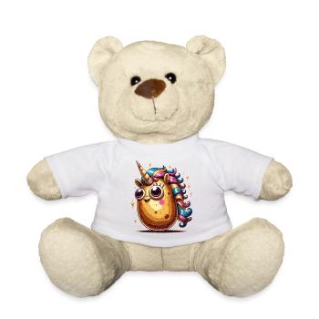 Funny Potato Gift Idea - Teddy Bear - white - Front