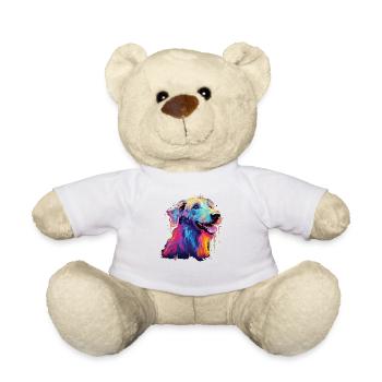 Wasserfarben Farbenfroher Chow Chow - Teddy - Weiß - Vorne