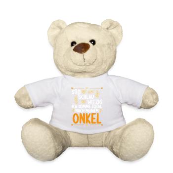 Ich komme total nach meinem Onkel Nichte Neffe - Teddy - Weiß - Vorne