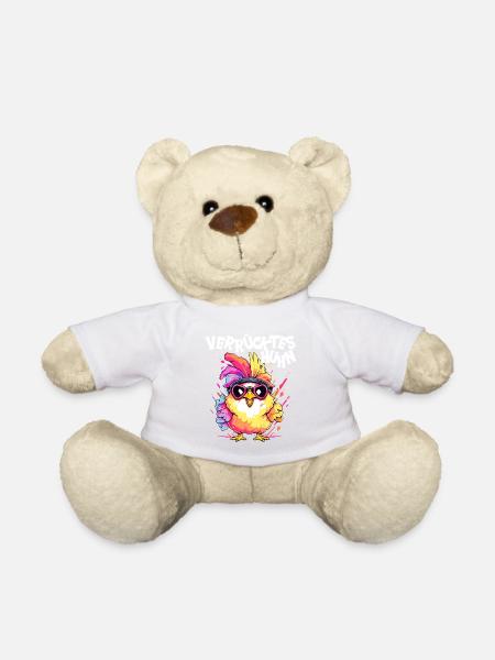 Huhn Hühner Hühnerbesitzer Verrücktes Huhn - Teddy - Weiß