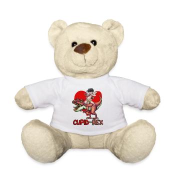 Armure de Cupidon T Rex coeur Saint-Valentin Cupid Rex - Nounours - blanc - Devant