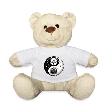 Ying Yang Chatons, noir et blanc - Nounours - blanc - Devant