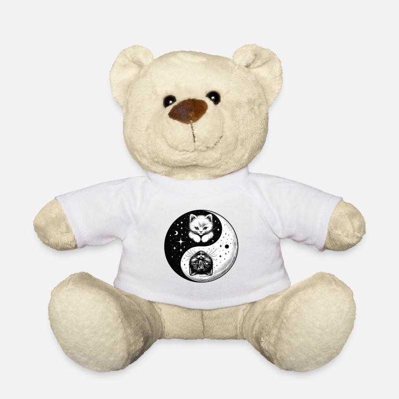 Ying Yang Chatons, noir et blanc - Nounours - blanc
