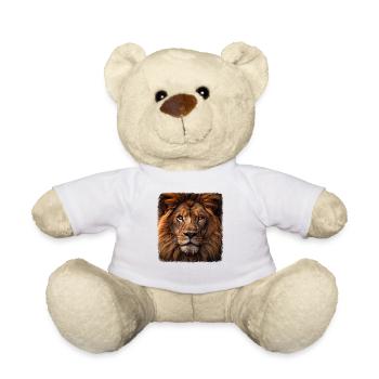 Lions realistic lion - Teddy Bear - white - Front