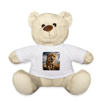 Cheetah realistic Cheetah - Teddy Bear - white - Front
