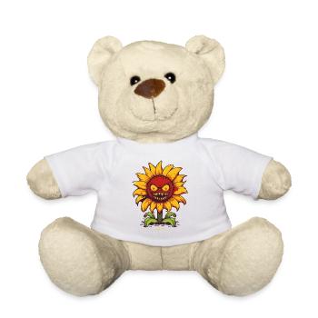 Le tournesol fou maléfique - Nounours - blanc - Devant