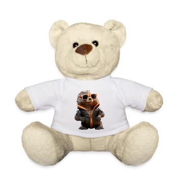 Maulwurf mit Sonnenbrille Liebe Süße Maulwürfe - Teddy - Weiß - Vorne