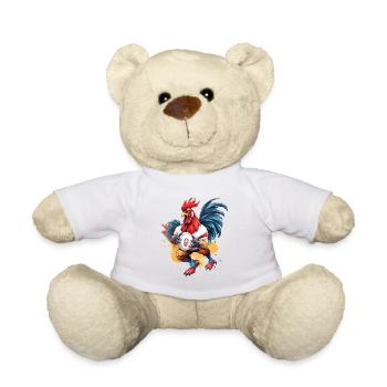 Rugby France Coq Ballon De Rugby Joueur Fan De Sport - Nounours - blanc - Devant