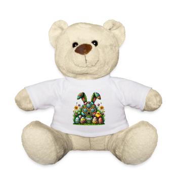 Oeuf de Pâques tête de mort chemise 's Basket squelette Tee - Nounours - blanc - Devant
