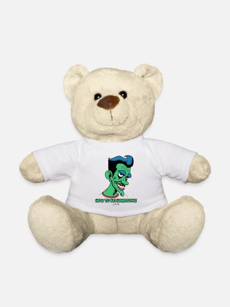 How to Look Good: Attractive Cartoon Man - Teddy Bear - white