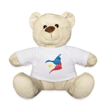 Philippinen Filipino Flagge Stolz I Geschenk - Teddy - Weiß - Vorne