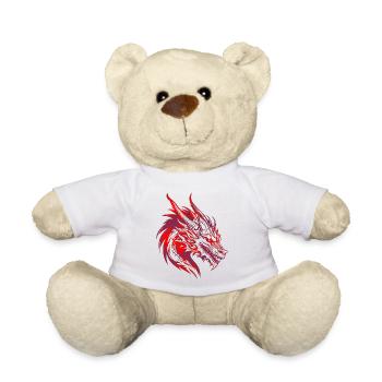 Fantasy Dragon Anime Dragon Head Reptile mythique - Nounours - blanc - Devant