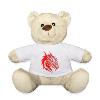 Fantasy Dragon Anime Dragon Head Reptile mythique - Nounours - blanc - Devant