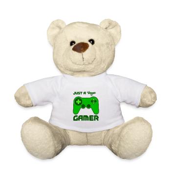 just a vegan gamer, veganuary animal welfare animal welfare - Teddy Bear - white - Front