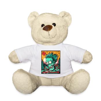 Cartoon Zombie: Willkommen in der Schweiz - Teddy - Weiß - Vorne