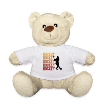 Eishockey Leidenschaft Kraft Teamgeist - Teddy - Weiß - Vorne