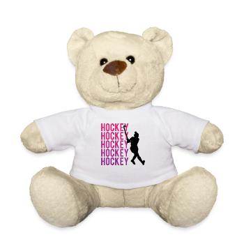 Eishockey Leidenschaft Kraft Teamgeist - Teddy - Weiß - Vorne