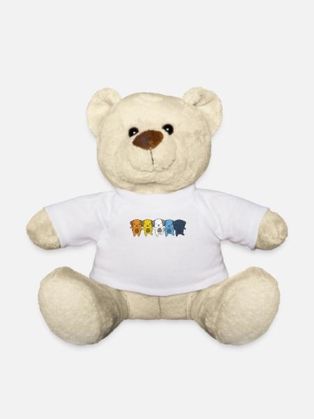Aroace Flag Pride LGBTQ süßer Dalmatiner - Teddy - Weiß