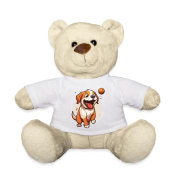 Der verspielte Welpe - Teddy - Weiß - Vorne