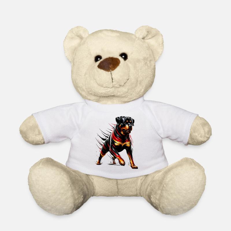Design de chien Rottweiler Allemagne - Nounours - blanc