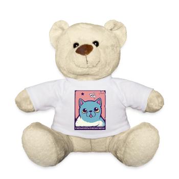 Miaulement et gémissement du chat - Nounours - blanc - Devant