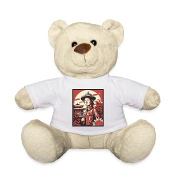 Heimkehr im traditionellen asiatischen japanischen - Teddy - Weiß - Vorne