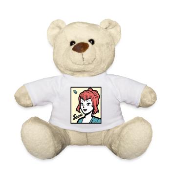 Hé, jolie ! dit une charmante dame - Nounours - blanc - Devant