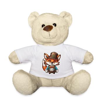 Lederhose / Tier / Tracht / Tradition / Fuchs - Teddy - Weiß - Vorne