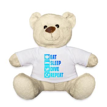 Diver Scuba Tauchen Tauchen Scuba Diver - Teddy - Weiß - Vorne