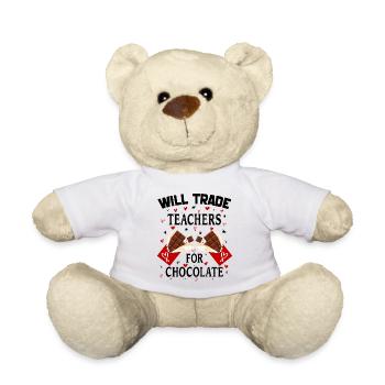 Will Trade Teachers For Chocolate Teacher Lovers - Nounours - blanc - Devant