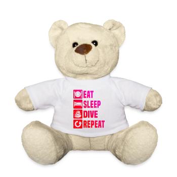 Scuba Diver Diving Scuba Tauchen Taucher - Teddy Bear - white - Front
