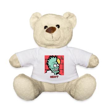 Zombie asks: What? - Teddy Bear - white - Front