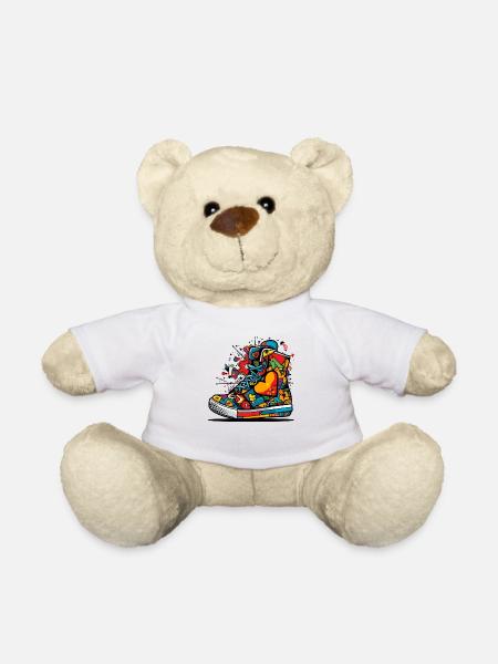 Liebe Sneaker Graffiti - Teddy - Weiß