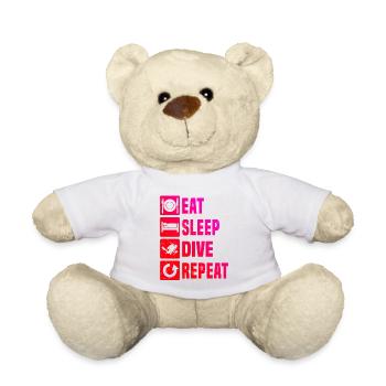 Herren Scuba Diver Taucher Scuba Tauchen - Teddy - Weiß - Vorne