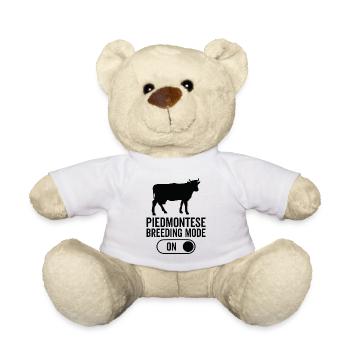 Cow breeding mode on - Piedmontese - Teddy Bear - white - Front