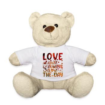 Aimez-moi la Saint-Valentin Joyeux Valentin Saint-Valentin - Nounours - blanc - Devant