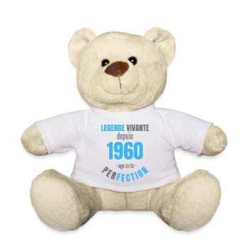LEGENDE VIVANTE depuis 1960 - Nounours - blanc - Devant