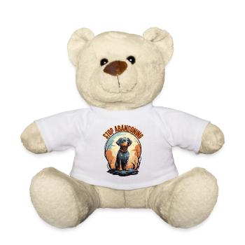 Hören Sie auf, Hunde auszusetzen - Teddy - Weiß - Vorne