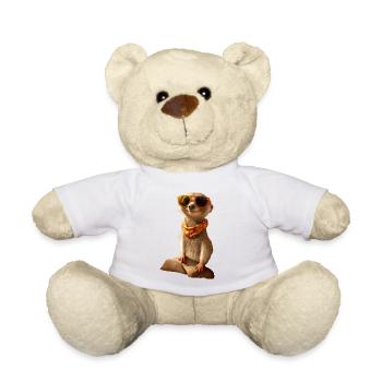 Suricates, Amoureux Des Animaux, Doux, Surikate, Mangouste - Nounours - blanc - Devant