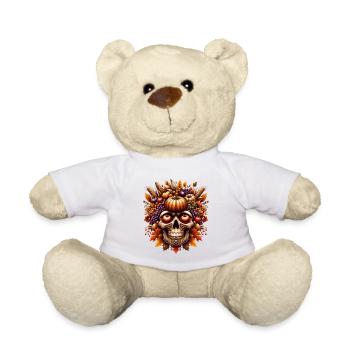 Harvest Gratitude tête de mort chemise Thanksgiving Bounty - Nounours - blanc - Devant
