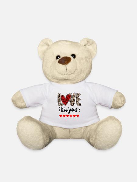 Love Like Jesus Religious God Christian - Teddy Bear - white