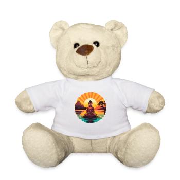 Buddhismus Yoga Buddhist Zen Meditation Buddha - Teddy - Weiß - Vorne