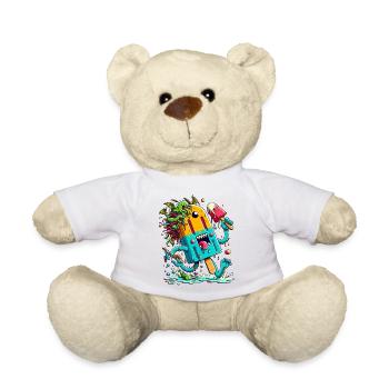 Ice Scream and Monsters - Teddy Bear - white - Front